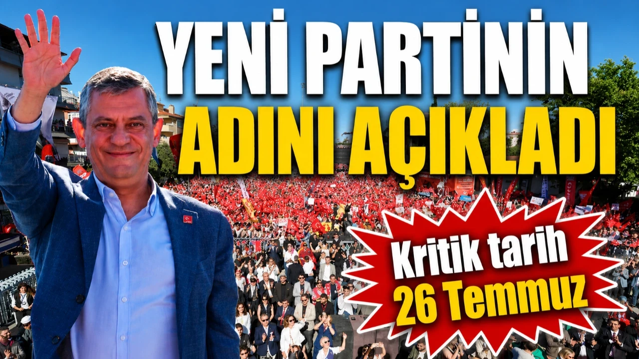 Özgür Özel yeni partinin adını açıkladı