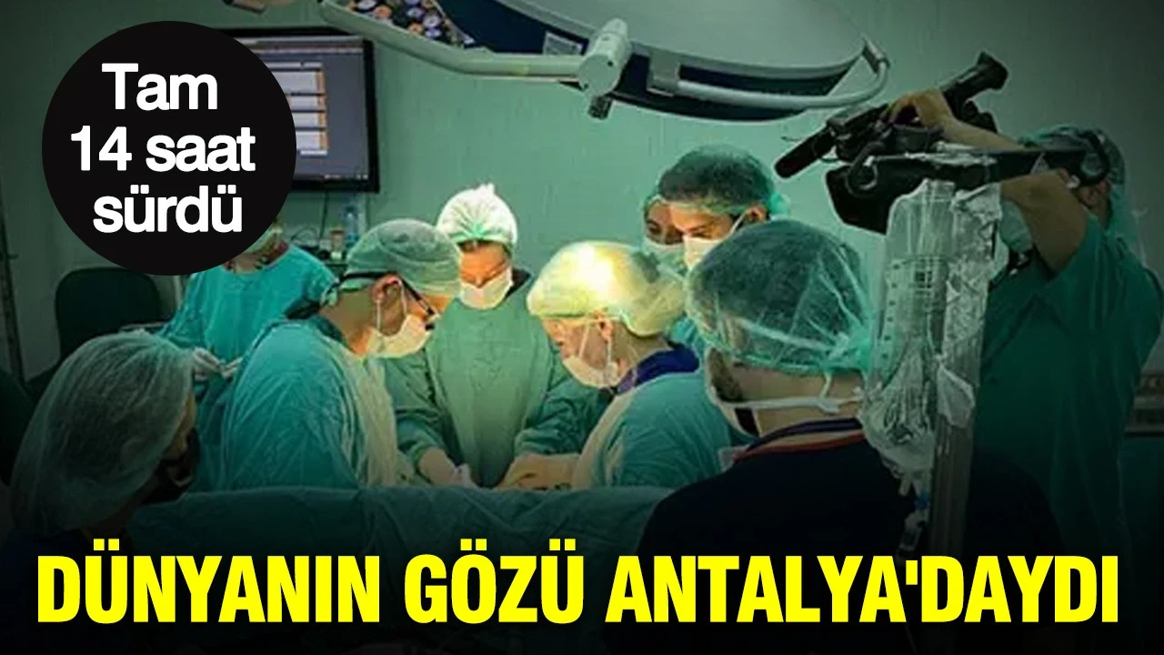 Dünyanın gözü Antalya'daydı: Kadavradan rahim, canlı hayata: Tam 14 saat sürdü