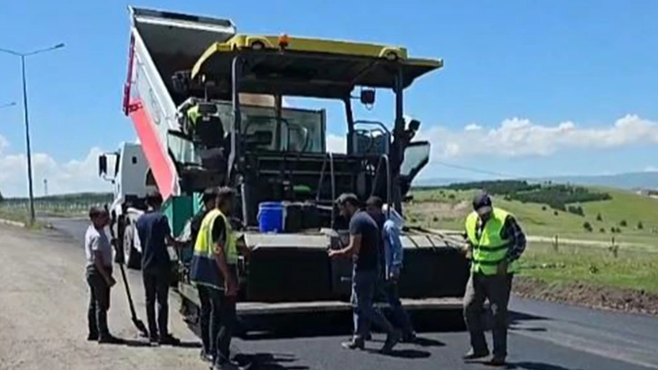 Ardahan'da asfalt çalışmaları hız kazandı