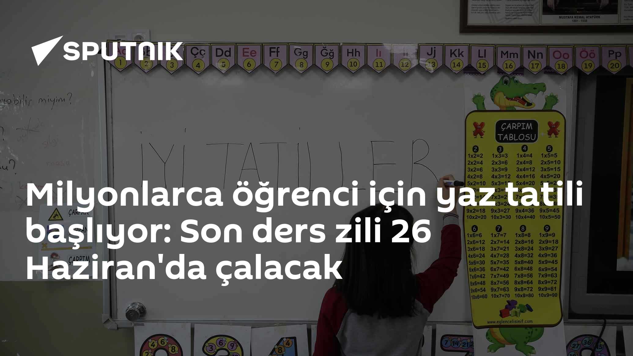 Milyonlarca öğrenci için yaz tatili başlıyor: Son ders zili 26 Haziran'da çalacak