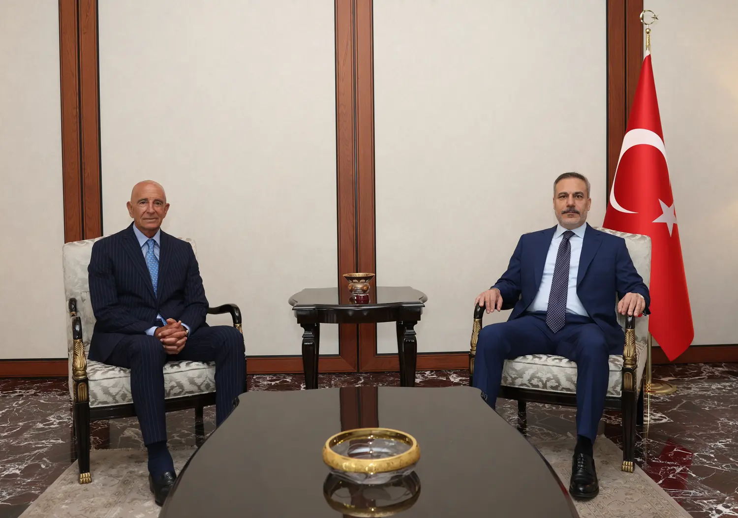 Bakan Fidan, Tom Barrack'ı kabul etti