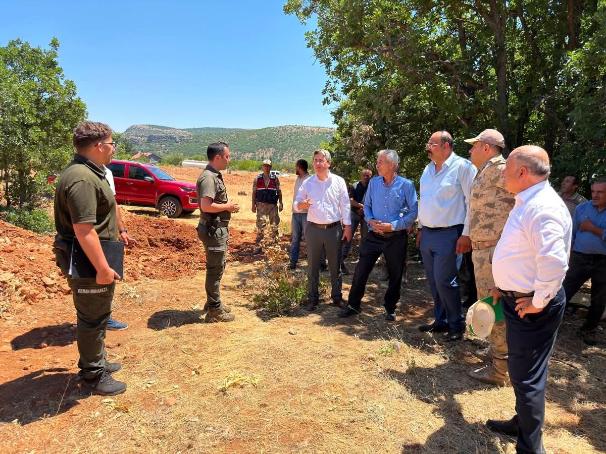 Kemaliye'deki arazi yangını kontrol altına alındı