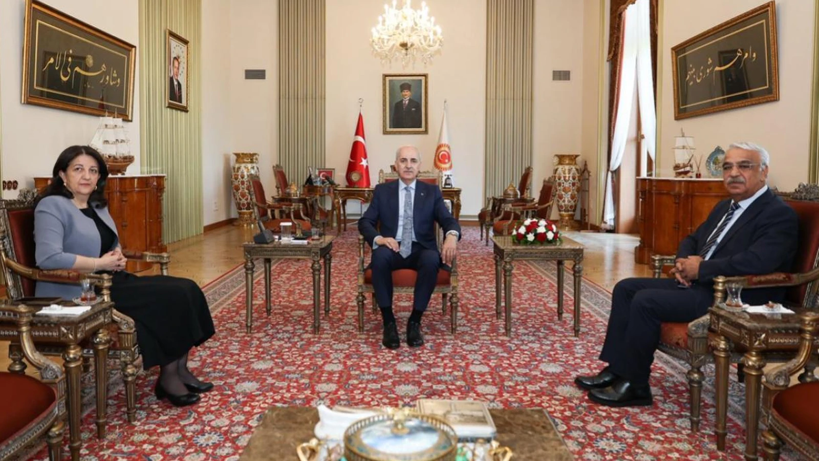 TBMM Başkanı Kurtulmuş, DEM heyetini kabul etti