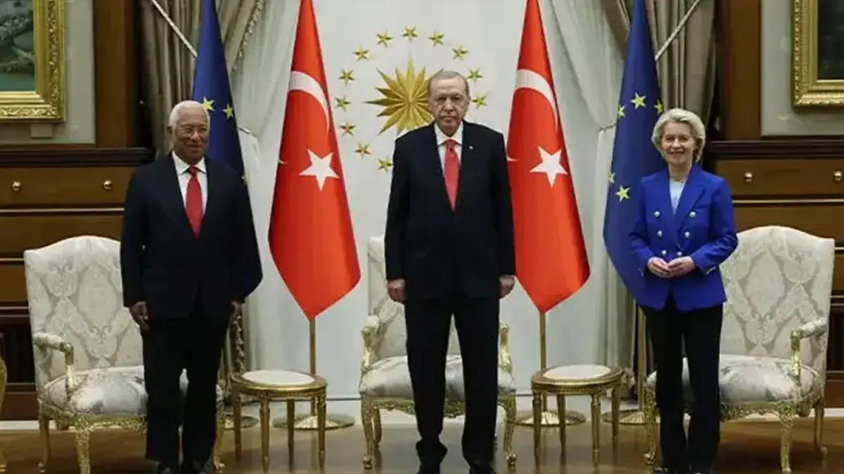 Cumhurbaşkanı Erdoğan, AB Konseyi Başkanı Costa ve Komisyon Başkanı von der Leyen ile görüştü