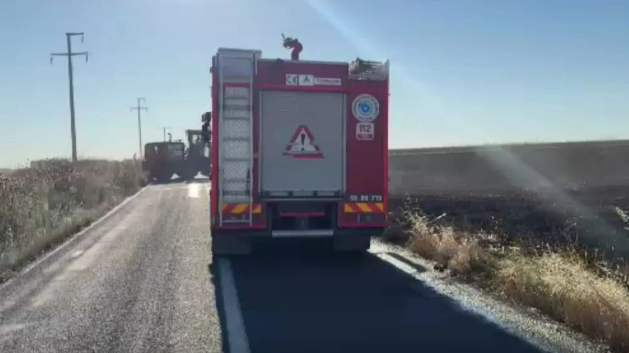 Tekirdağ'da 60 dönüm buğday ve kanola ekili alan yangında zarar gördü