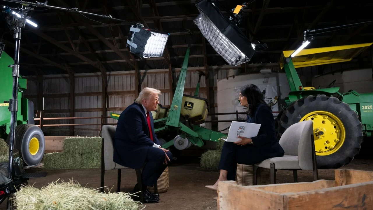 Trump, röportajı terk etti