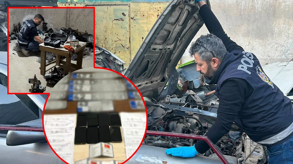 12 ilde dev "Oto Kapan" operasyonu! Hasarlı araçların şasisini değiştirip servet kazanan şebekeye darbe