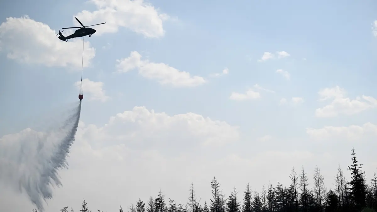 Ankara'da ot yangını: Havadan ve karadan müdahale ediliyor