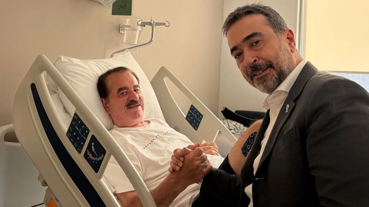 AK Partili Hakan Han Özcan'dan İbrahim Tatlıses'e geçmiş olsun ziyareti