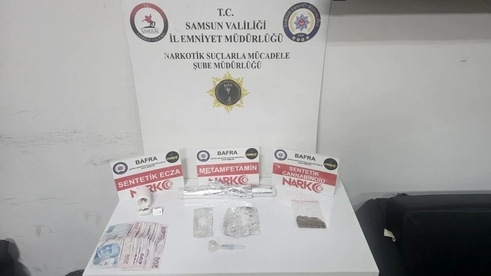 Bafra'da uyuşturucu operasyonu: 2 gözaltı