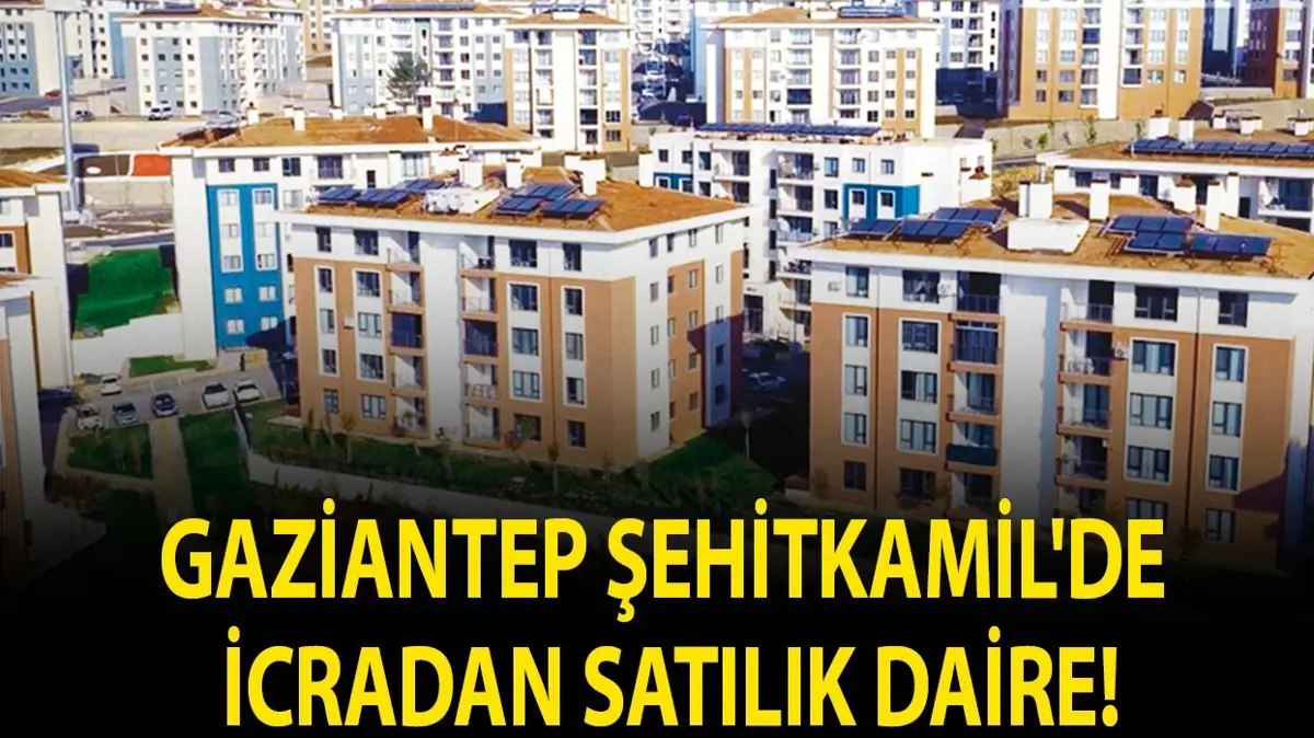 Gaziantep Şehitkamil'de icradan satılık daire!