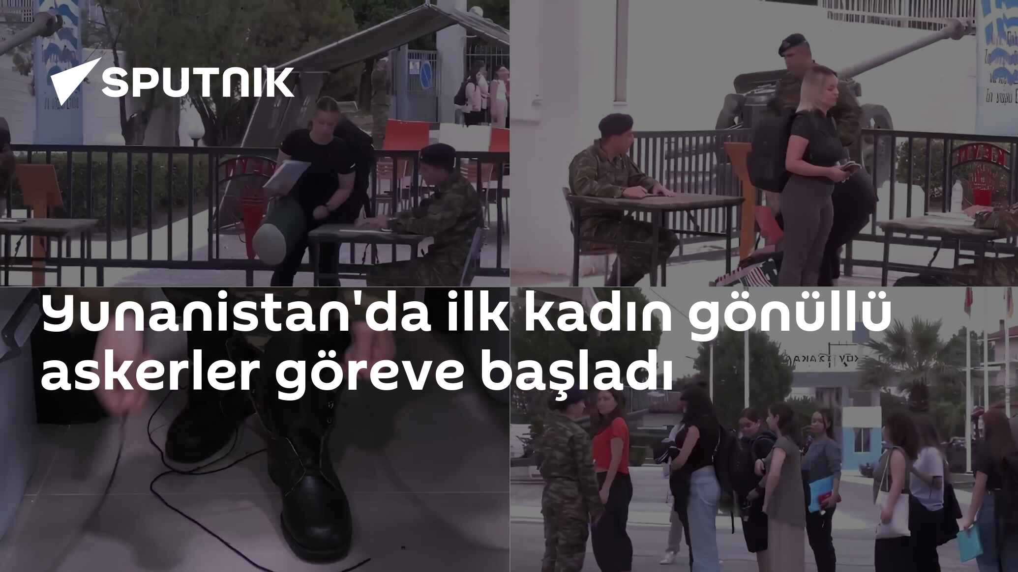 Yunanistan'da ilk kadın gönüllü askerler göreve başladı