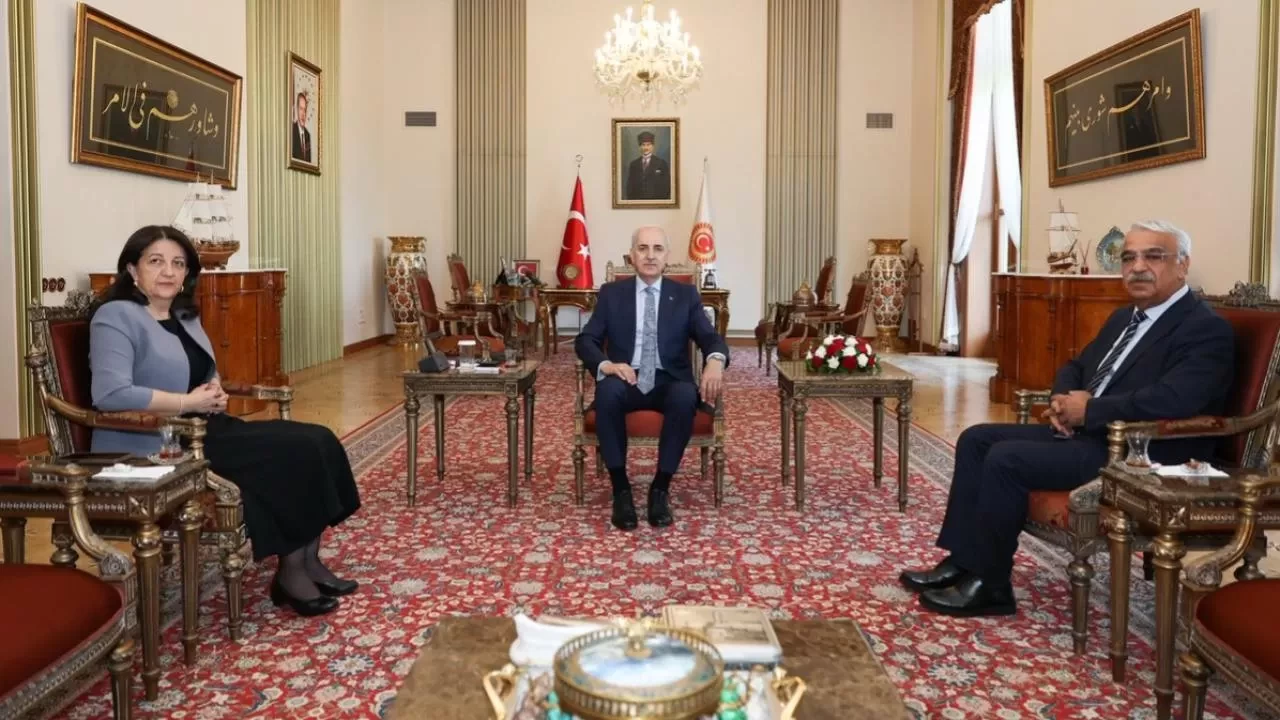 TBMM Başkanı Numan Kurtulmuş, DEM Parti İmralı heyetini kabul etti