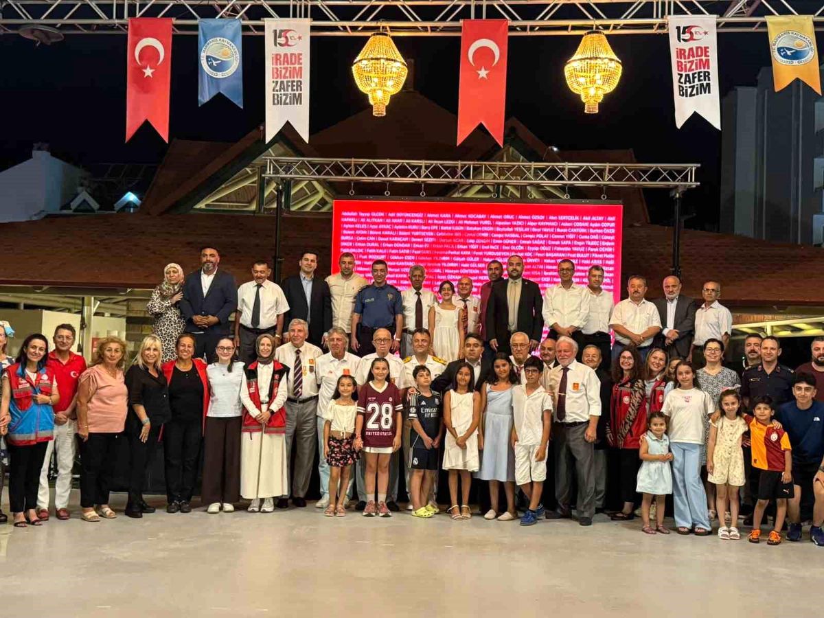 Marmaris'te 15 Temmuz Demokrasi Şehitlerini Anma Daveti düzenlendi