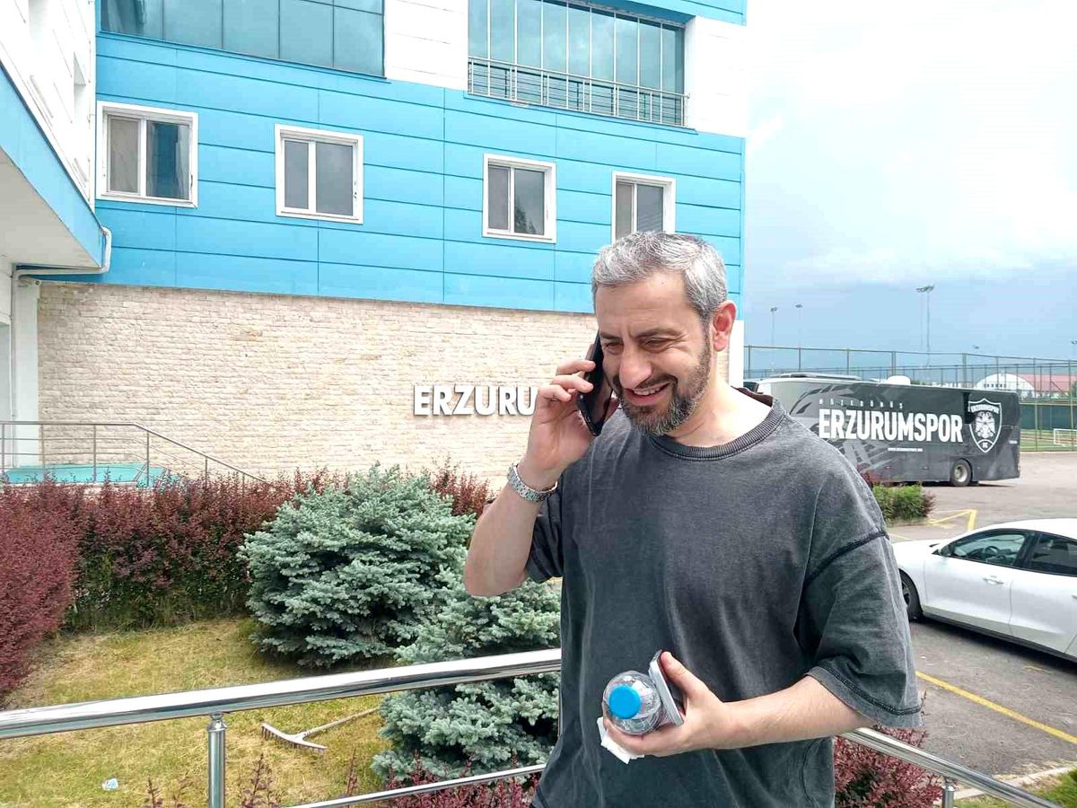 Teknik direktör Serkan Özbalta Erzurum'da