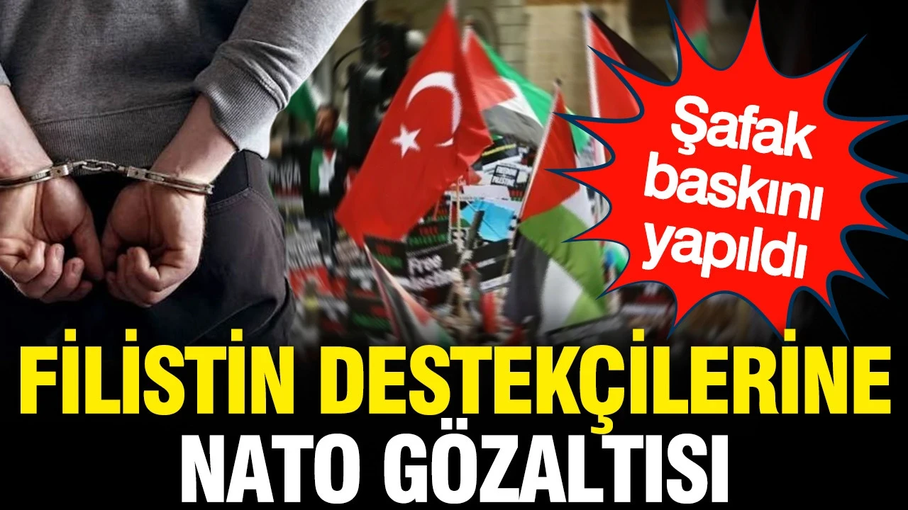 Filistin destekçilerine NATO operasyonu: Şafak vakti gözaltına alındılar