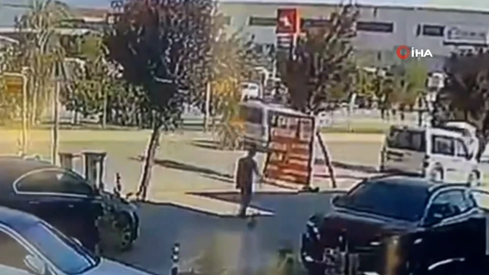 İnegöl Alanyurt Yolunda Trafik Kazası Kamerada