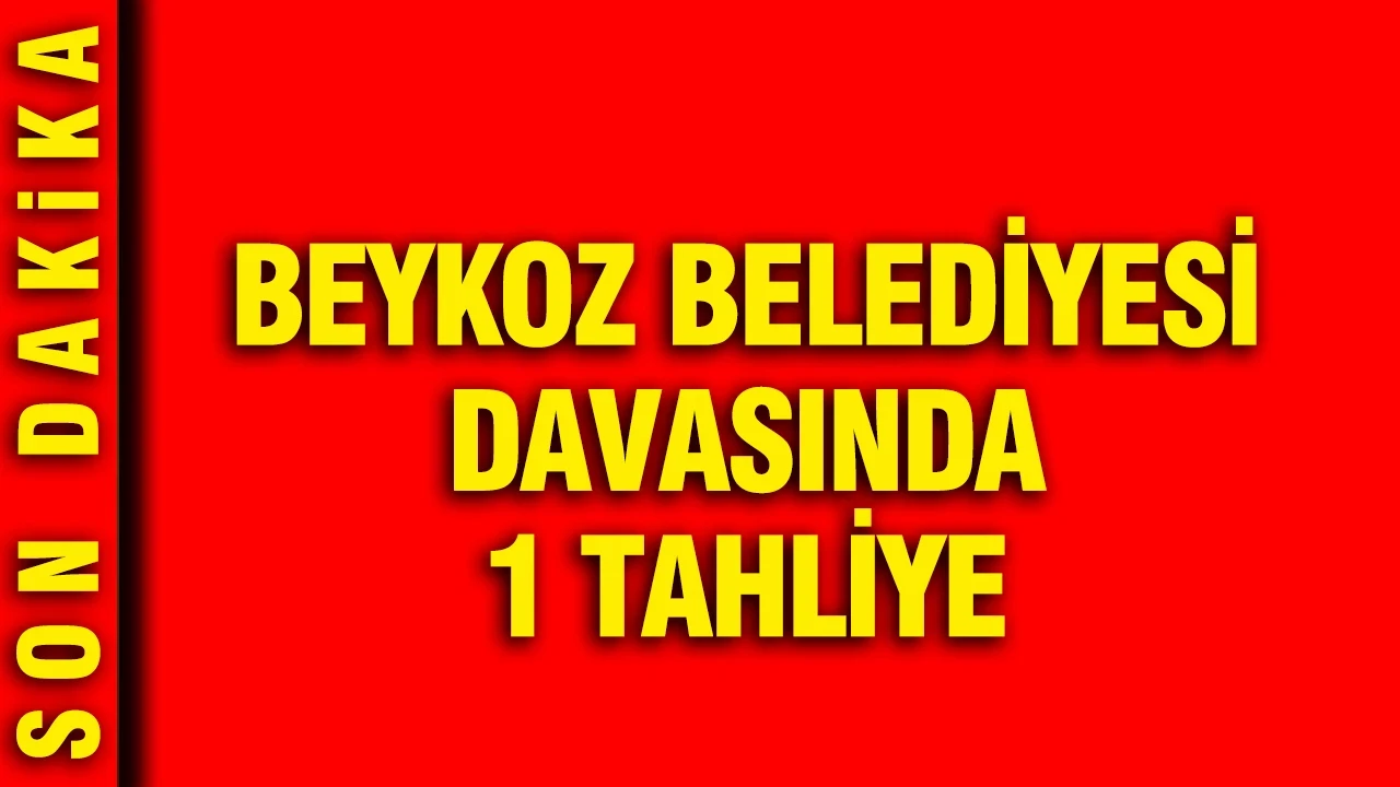Beykoz Belediyesi davasında 1 tahliye
