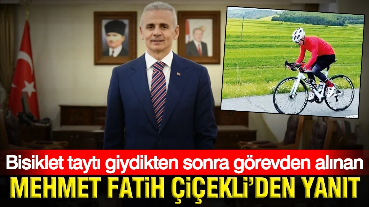 Bisiklet taytı giydikten sonra görevden alınan Mehmet Fatih Çiçekli'den yanıt: Pedal çevirmeye devam