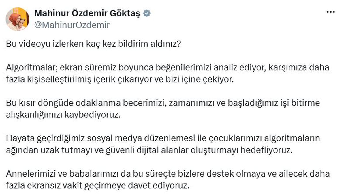 Bakan Göktaş: Çocuklarımıza güvenli dijital alanlar oluşturmayı hedefliyoruz