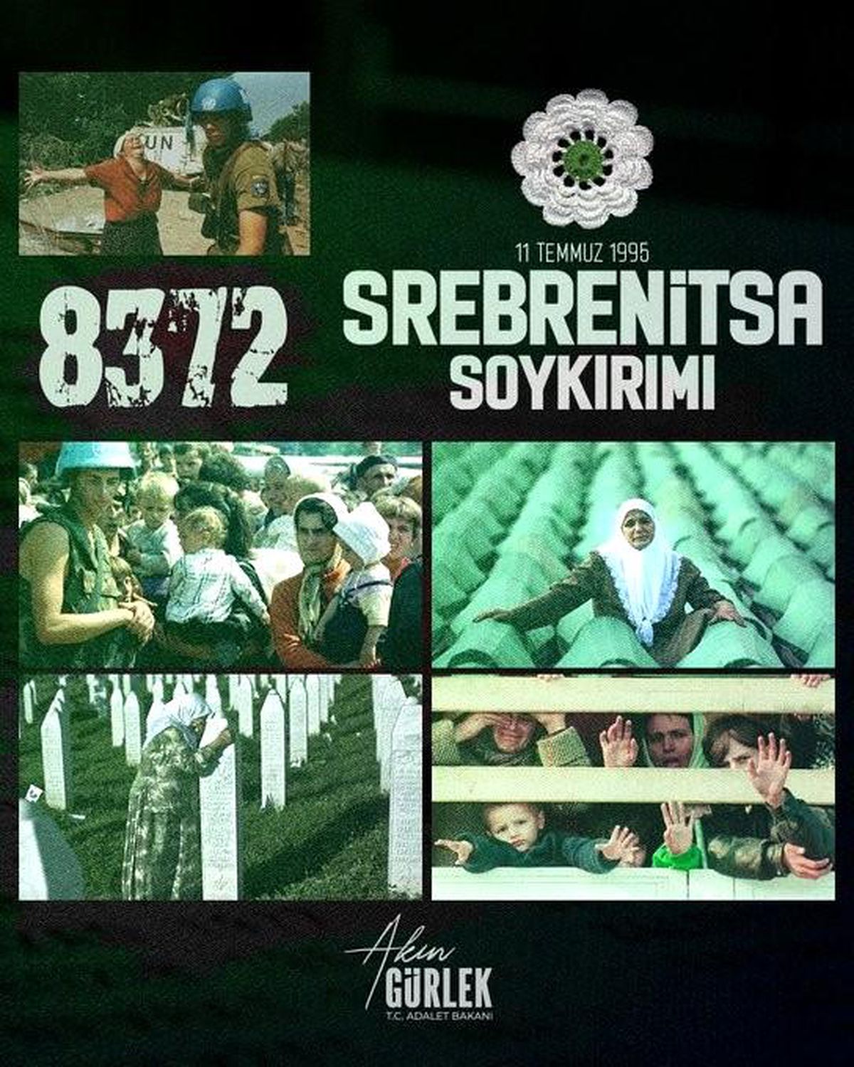 Bakan Gürlek: Srebrenitsa insanlık tarihine kara leke