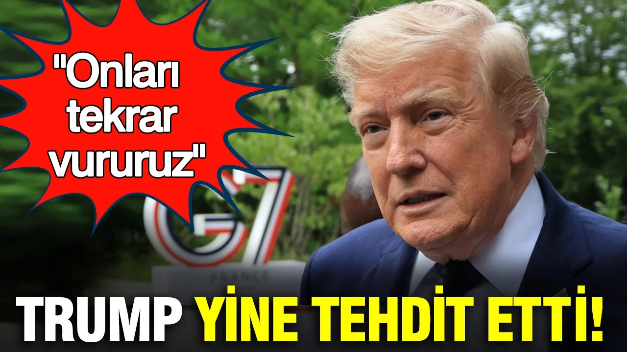 Trump yine tehdit etti: Onları tekrar vururuz