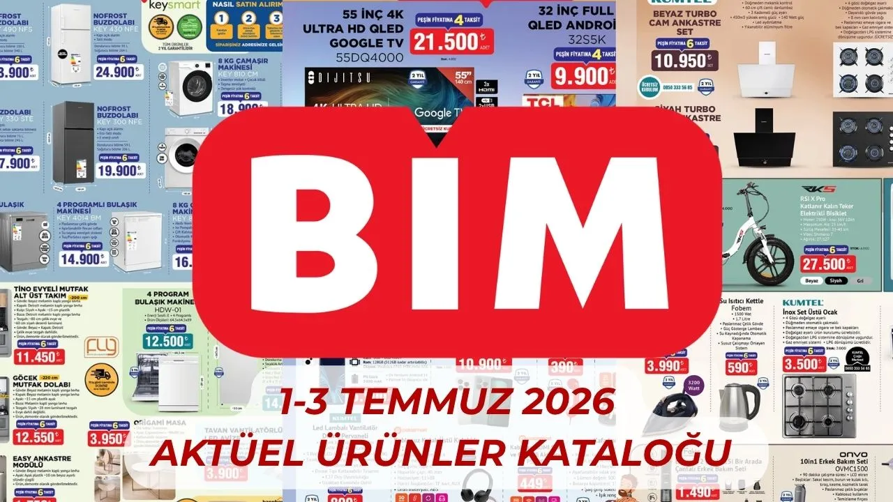 BİM aktüel 1-3 Temmuz kataloğu çıktı! BİM'e bu hafta neler geliyor?
