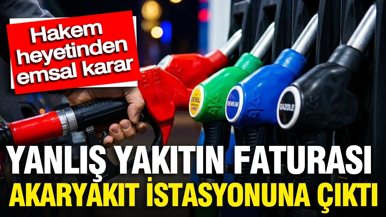 Hakem heyetinden emsal karar: Yanlış yakıtın faturası akaryakıt istasyonuna çıktı