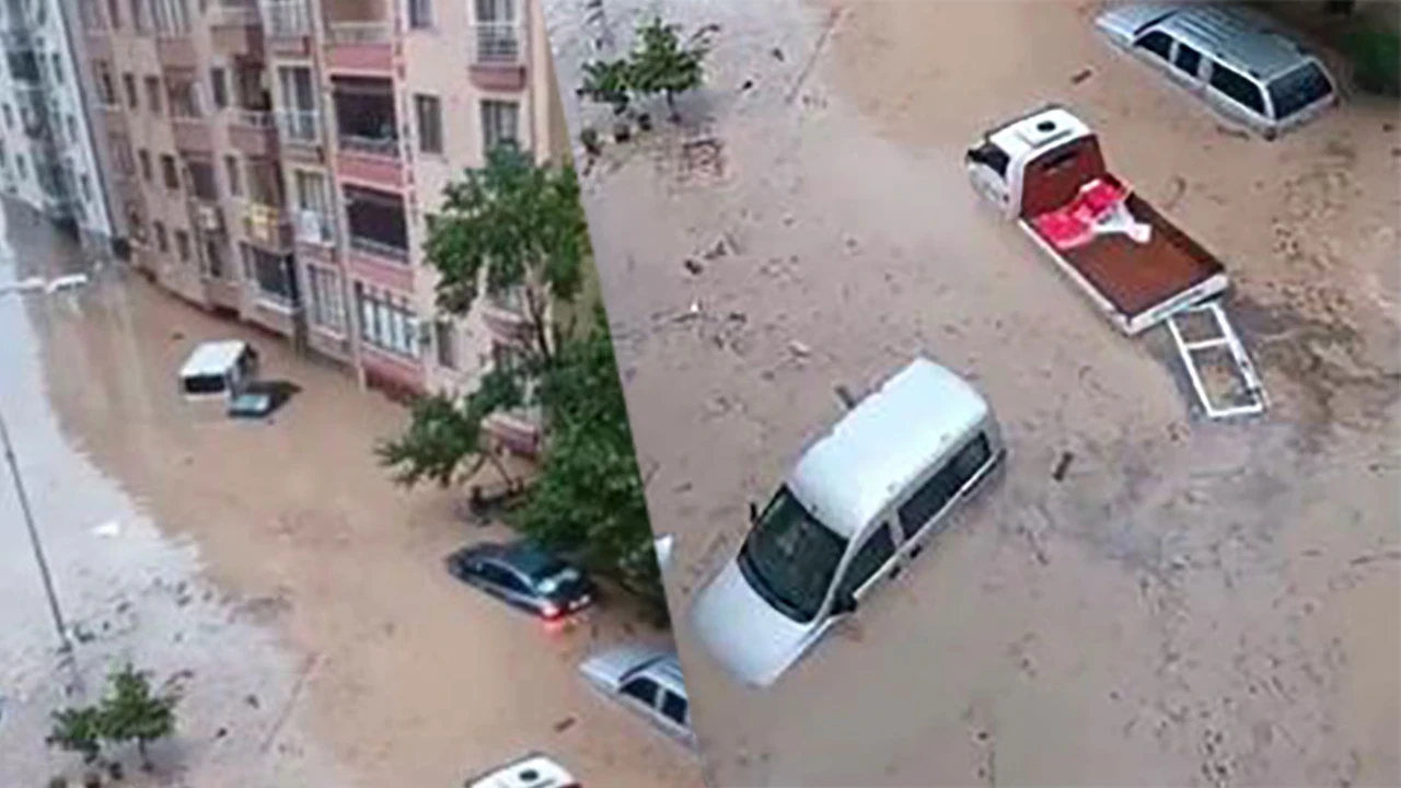 Kastamonu'da şiddetli sağanak sele neden oldu: Cide'de caddeler göle döndü, ev ve iş yerlerini su bastı