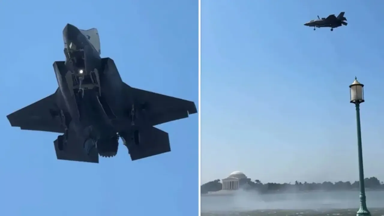 F-35, Beyaz Saray yakınlarında dakikalarca havada bekledi