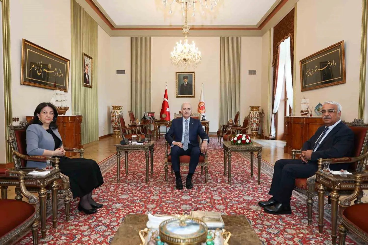 TBMM Başkanı Kurtulmuş, DEM heyetini kabul etti