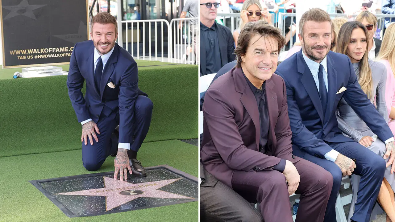 David Beckham Hollywood Şöhretler Kaldırımı’nda yıldız sahibi oldu: Tom Cruise yalnız bırakmadı
