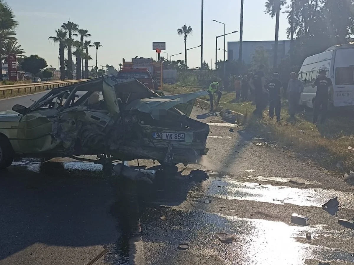 Mersin'de zincirleme trafik kazası: 1 ölü