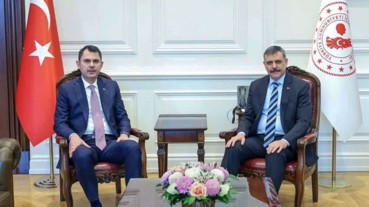 Bakan Murat Kurum, İçişleri Bakanı Mustafa Çiftçi'yi kabul etti