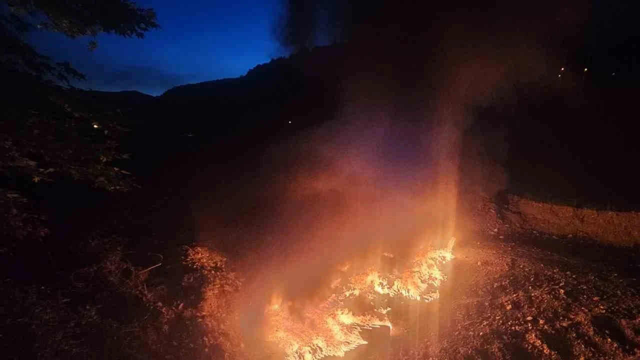Kumluca’da yangın paniği