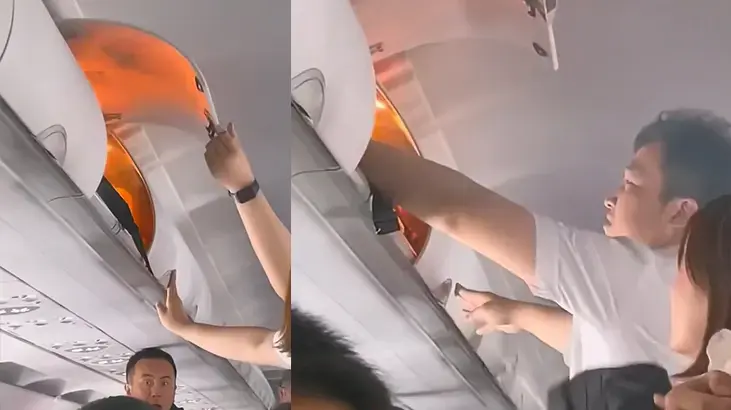 İniş yapan yolcu uçağında yangın paniği! Facia anı kamerada: 'Gerçekten çok korkutucuydu'