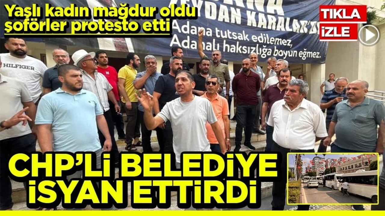 Yaşlı kadın mağdur oldu, şoförler protesto etti CHP’li belediye isyan ettirdi