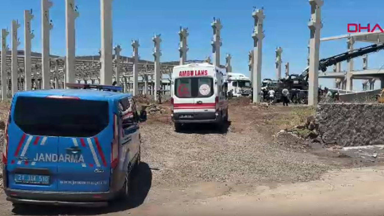Diyarbakır'da inşaattaki beton blok işçilerin üzerine düştü: 1 ölü, 1 yaralı