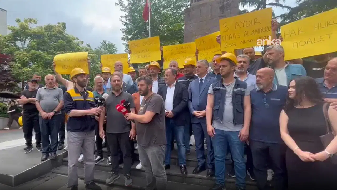 Trabzon'da maden işçilerinden eylem: 'Dayanacak gücümüz kalmadı'