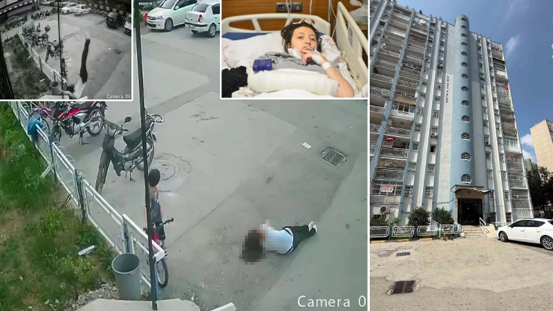 12'nci kattan düşüp yaralanan Ecrin’in babası: Bir mucizeye tanıklık ettik