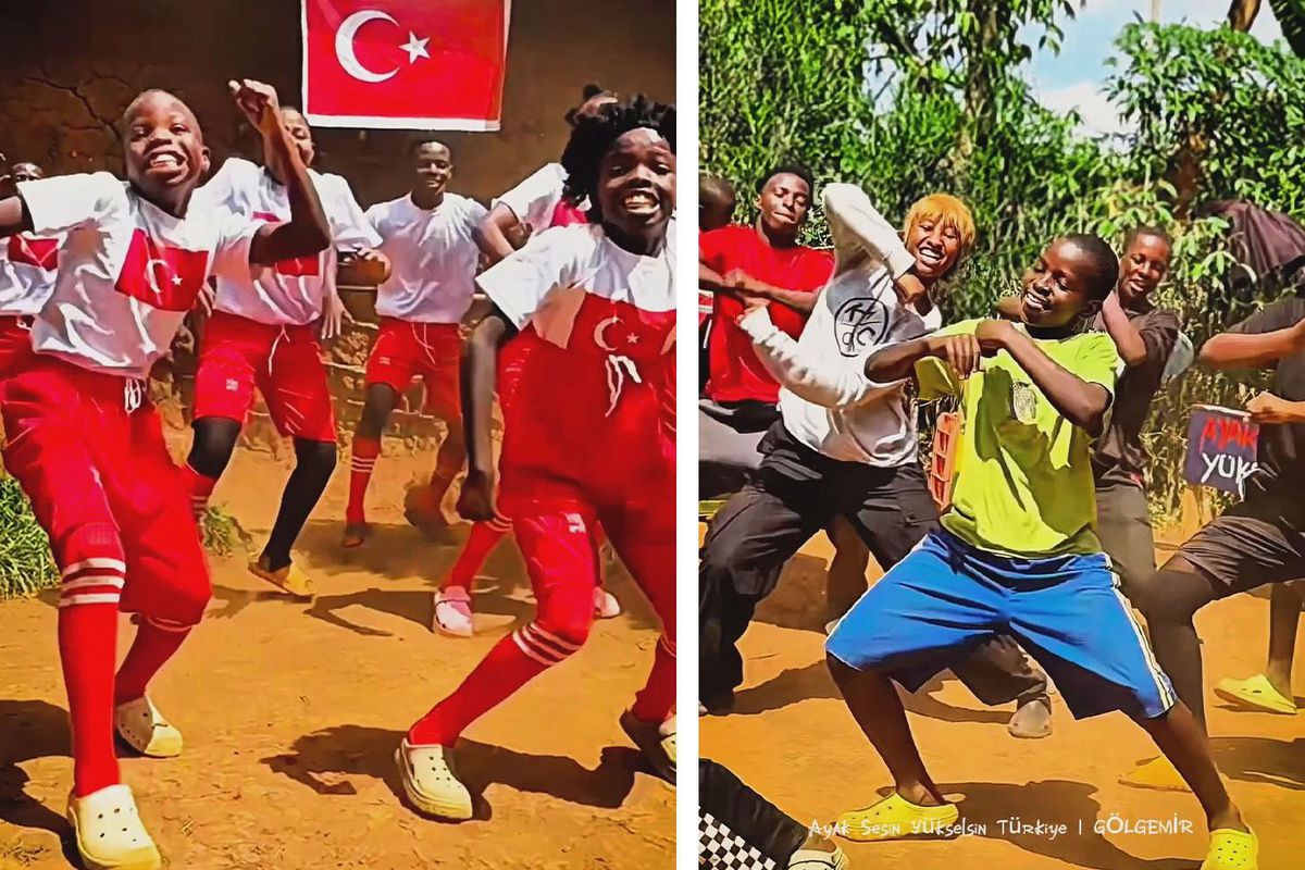 Türk Milli Takımı için Afrikalı çocuklardan özel destek: Özel marş büyük beğeni topladı
