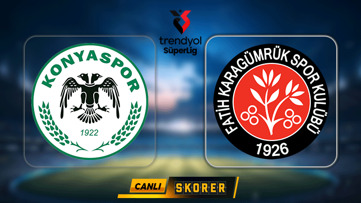 Süper Lig'de Konyaspor - Fatih Karagümrük maçı!