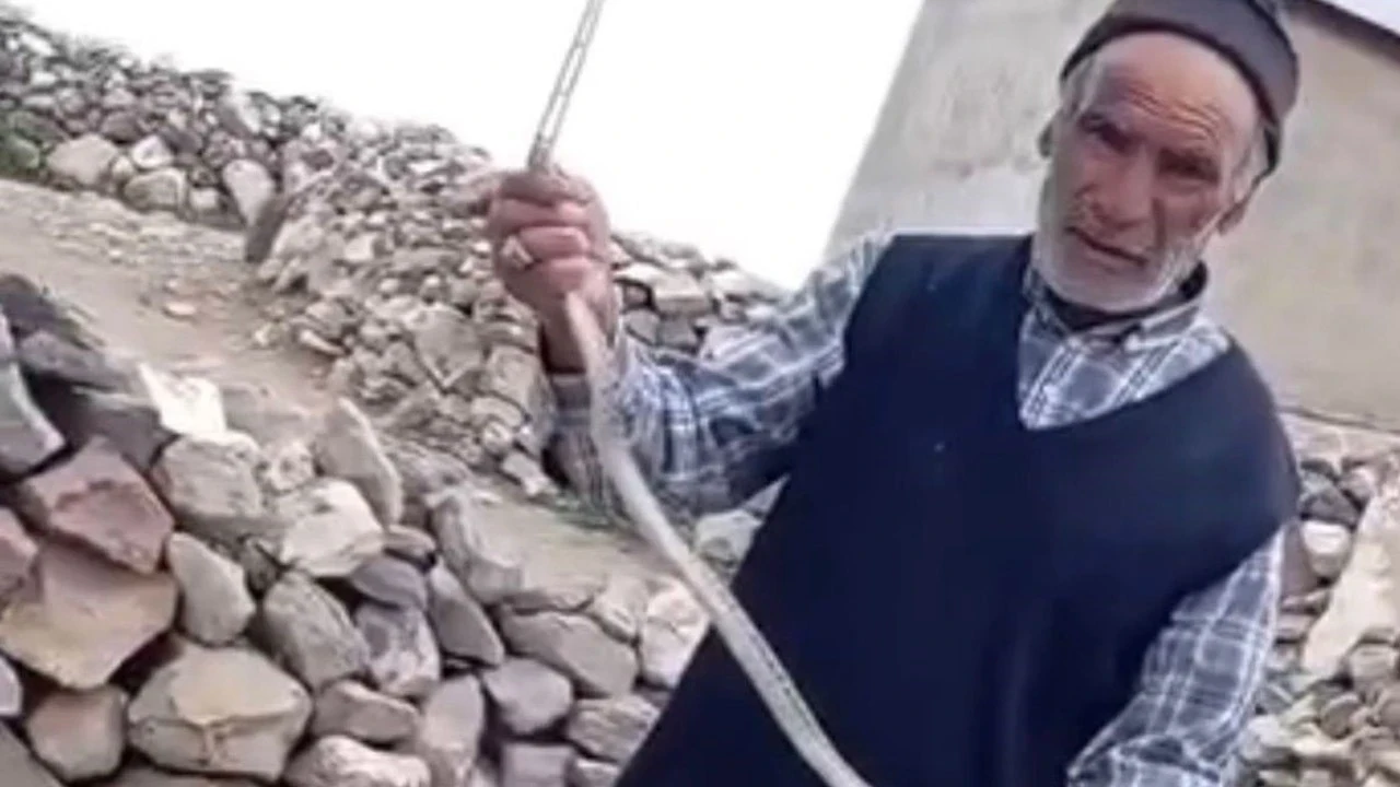 Iğdır'da doğada ortaya çıkan hayvana yaptığı hareket şaşırttı