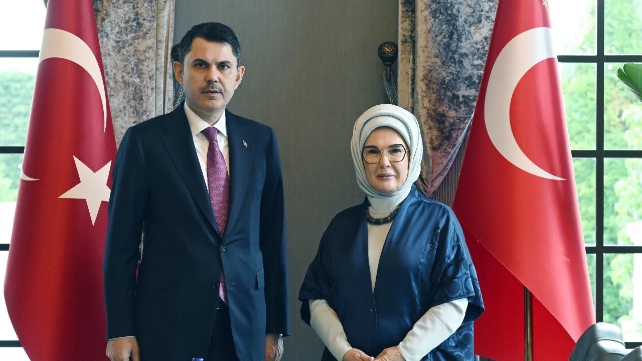 Emine Erdoğan, Bakan Murat Kurum'u kabul etti: Daha temiz, daha yeşil bir dünya