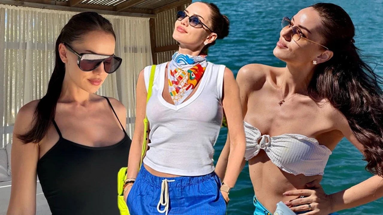 Yeni dizisi öncesi ortalığı kasıp kavurdu! Fahriye Evcen'den olay kareler