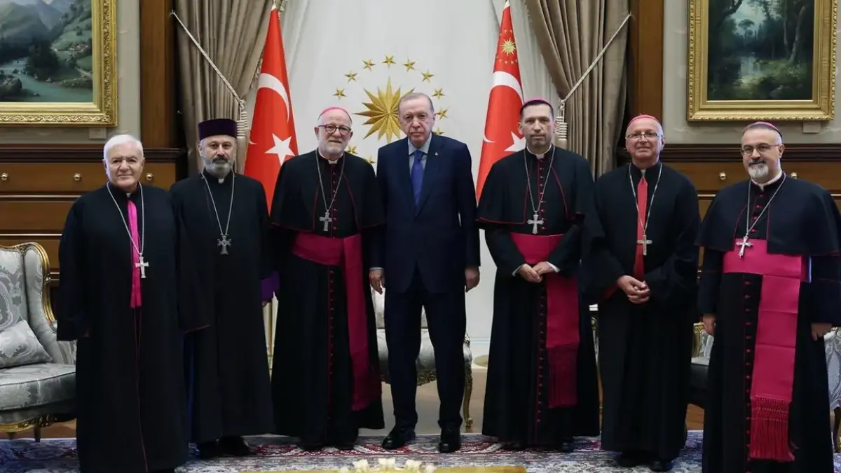 Cumhurbaşkanı Erdoğan, Türkiye Katolik Episkoposlar heyetini kabul etti