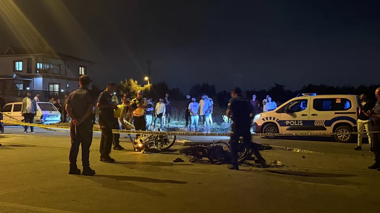 Akdeniz ilçesinde motosiklet kazası: 1 ölü, 1 yaralı