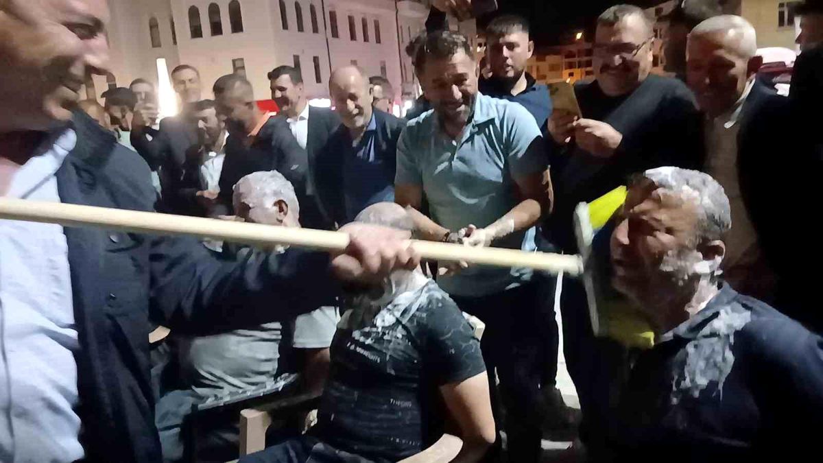 Asırlık gelenek damadın yakınlarına zor anlar yaşattı