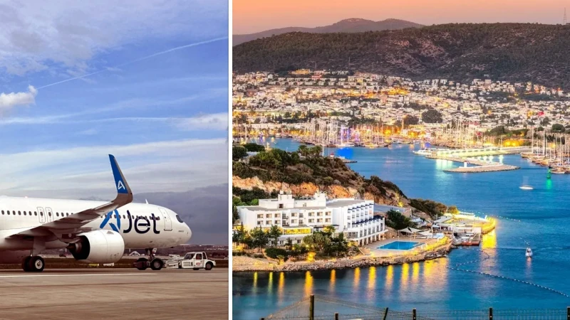 AJet'ten Bodrum uçuşlarına özel kampanya: Biletler 2 gün indirimli satılacak