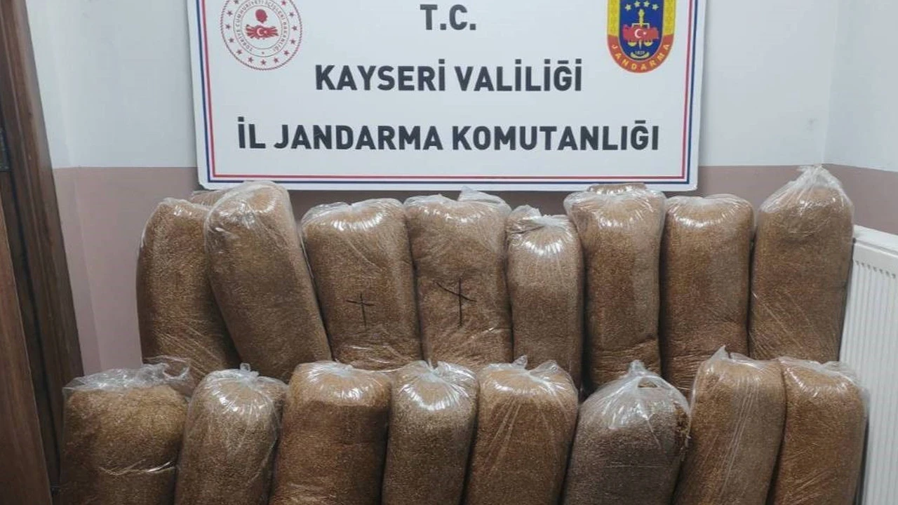 Yolcu otobüsünde 510 kilo kaçak tütün bulundu